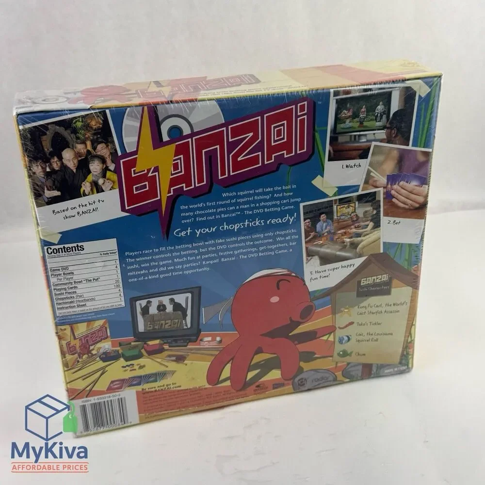 NEW Sealed BANZAI DVD Betting Game Based on Hit Japanese TV Show